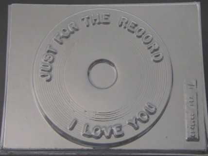 929 I Love You Record Chocolate Candy Mold